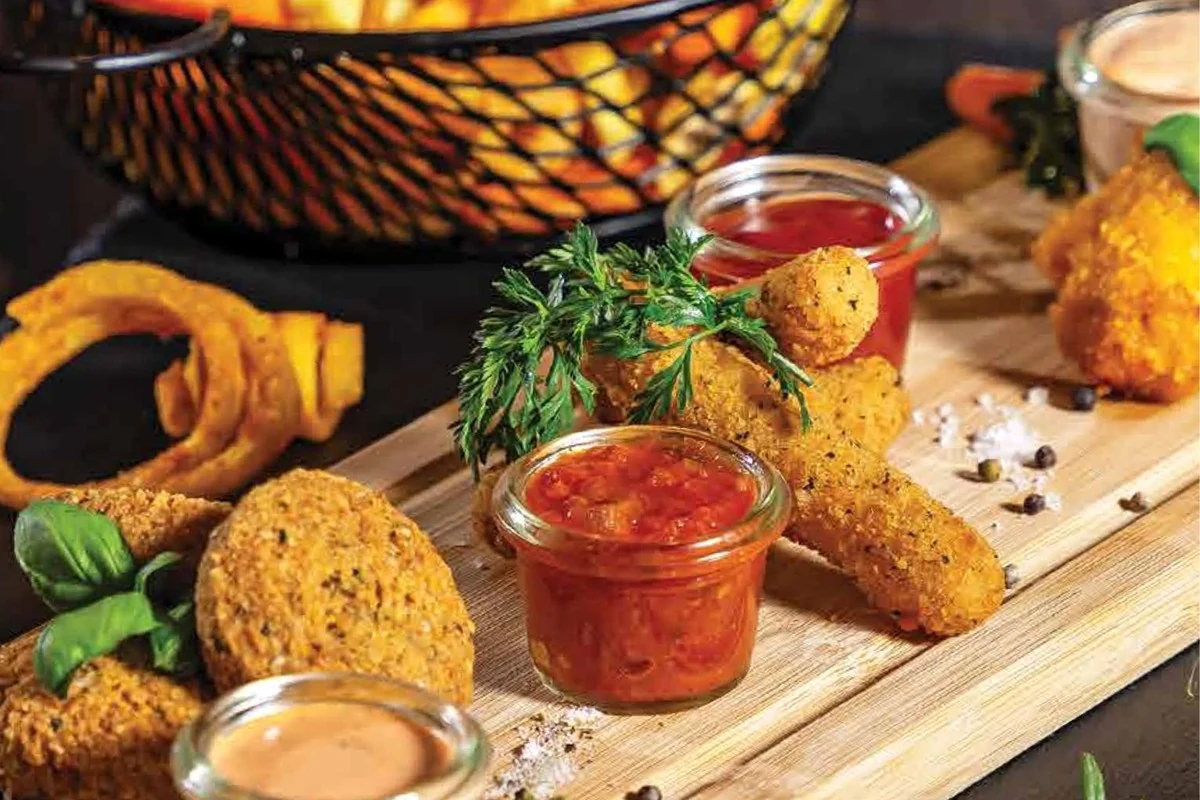 Fingerfood-Auswahl mit verschiedenen Snacks