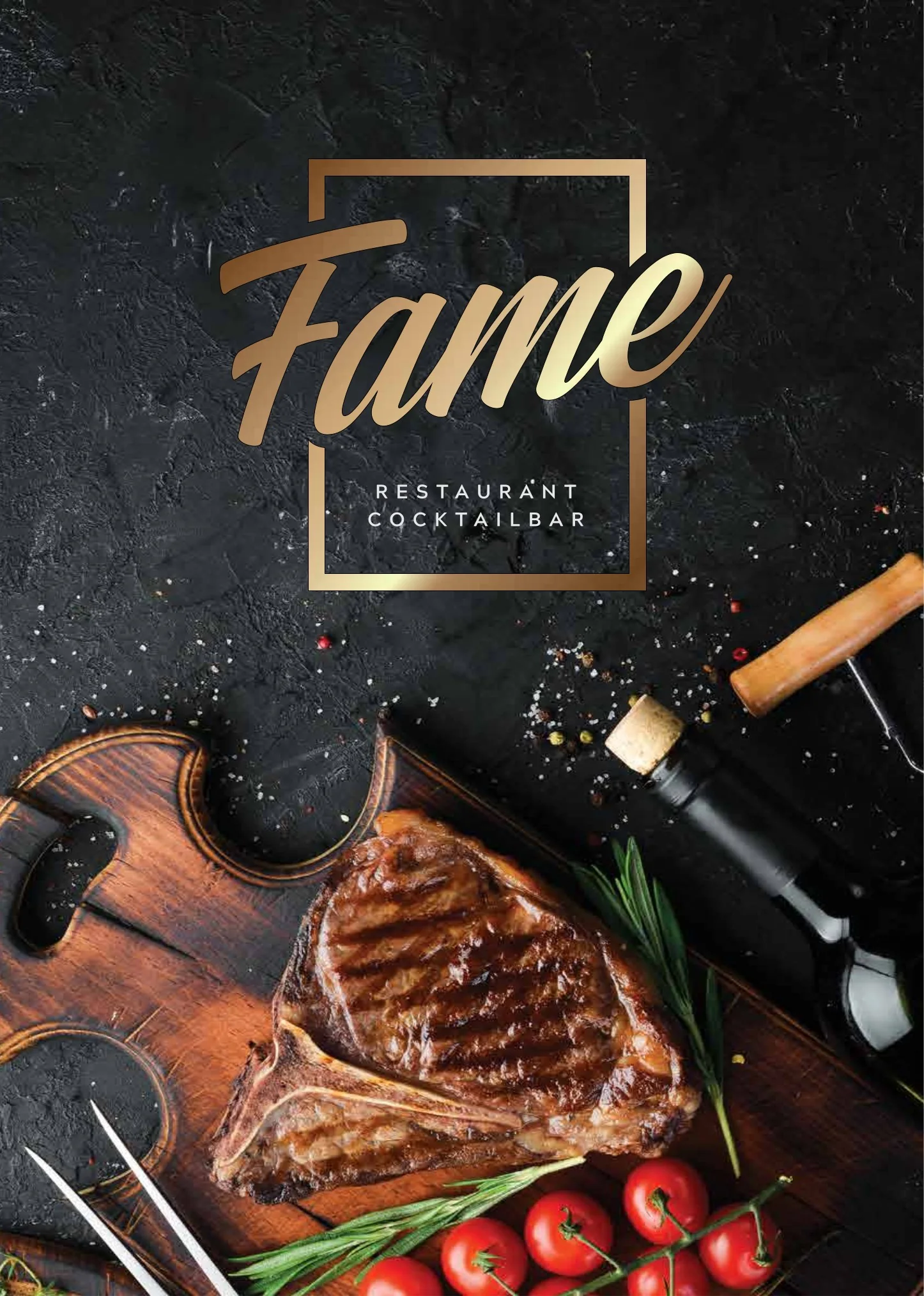 Cover der FAME Speisekarte